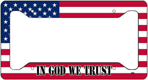 in God We Trust USA Flag License Plate Frame Military Veteran Tag Vanity Gift American Patriotic US in God We Trust USA Flag License Plate Frame Military Veteran Tag Vanity Gift American Patriotic US