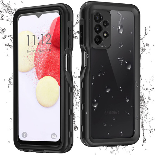 YIXXI Compatible with Samsung Galaxy A23 5g Case Waterproof, A23 Phone Case with Built in Screen Protector Full Body Protective Shockproof Dustptoof Cover for Samsung Galaxy A23 5G Black