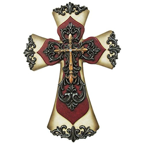 LL Home 12491 Layered Red White Cross