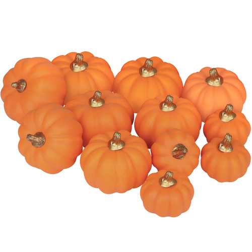 Artmag Artificial Pumpkins Bulk 12Pcs Assorted Sizes Harvest Lifelike Pumpkin Fake Foam Pumpkin for Fall Autumn Halloween Home Party Thanksgiving Party Holiday Decor Orange Artmag Artificial Pumpkins Bulk 12Pcs Assorted Sizes Harvest Lifelike Pumpkin Fake Foam Pumpkin for Fall Autumn Halloween Home Party Thanksgiving Party Holiday Decor Orange
