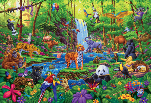 Buffalo Games - Jungle Jumble - 2000 Piece Jigsaw Puzzle