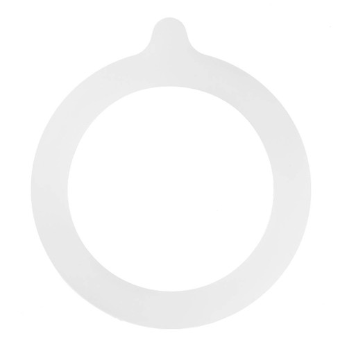 CHICTRY 10Pcs Silicone Jar Gaskets Seals Replacement Airtight Leak-Proof Rubber Sealing Rings Fits Regular Mouth Canning Jars Glass Clip Top Jars White One Size