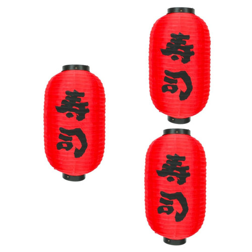 3pcs Japanese and Korean Lanterns Chinese Lanterns Asian Decorations Outdoor Decorations Japanese Sushi Lantern Japanese Hanging Lantern Paper Lanterns to Release in Sky Memorial Veemoon