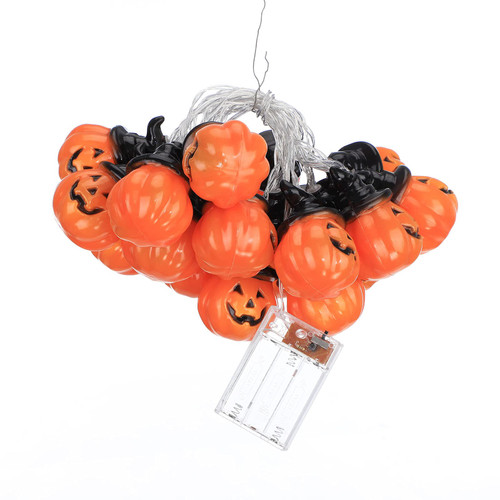 Halloween Fairy Lights, 10 ft 20 LEDs Pumpkin Halloween Light String Decorative Halloween String Lights Decorations for Fireplace Yard, Battery Operated Halloween Lights Halloween Party Decoration