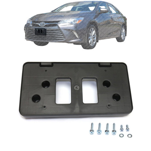 New Front License Plate Bracket Textured for 2015-2017 Toyota Camry Direct Replacement 7510106030