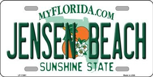 Smart Blonde Jensen Beach Florida Novelty License Plate LP-11691