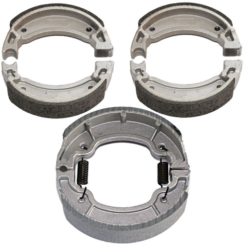 Caltric Front & Rear Brake Shoes Compatible with Yamaha Raptor 80 Yfm80 Yfm-80 2002-2008