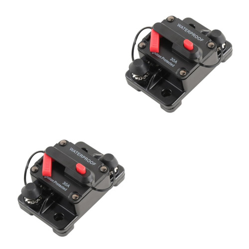 ERINGOGO 2pcs 30 amp Circuit Breaker 30 amp Breaker 60 amp Inline Fuse Circuit Breaker Switch Automotive Circuit Breaker Circuit Breaker with Manual Reset Marine Inline Fuse 50a DC Battery