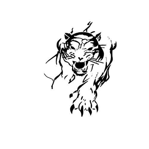 ihreesy Tiger Car Hood Stickers,5PCS Self Adhesive Animal Pattern Graphics Decals Waterproof Vinyl Decal Stickers Car Styling Decorative Sticker for Cars,Trucks