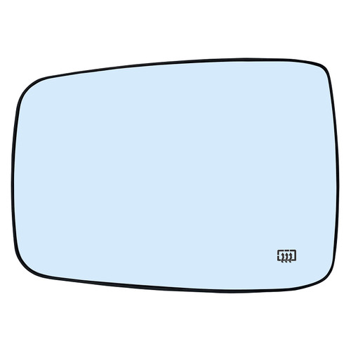 Driver Left Side Heated Mirror Glass Replacement for 2009-2018 Dodge Ram 1500 2500 - Side View Heated Convex Mirror Glass with Rear Holder, Replace 68079363AA, 68050299AA