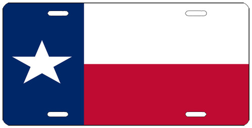 Texas State Flag License Plate Novelty Auto Car Tag Vanity Gift Lone Star Texan TX
