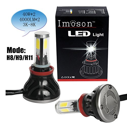 IMOSONTEC H11 G5 6000K LED Headlights For Cars Super Bright Headlight Bulbs Conversion Kit Headlamps H7/H8/H9/H11/9005/9006/5202 With 80W/8000LM 6000K color temp (H8/H9/H11, white) IMOSONTEC H11 G5 6000K LED Headlights For Cars Super Bright Headlight Bulbs Conversion Kit Headlamps H7/H8/H9/H11/9005/9006/5202 With 80W/8000LM 6000K color temp (H8/H9/H11, white)