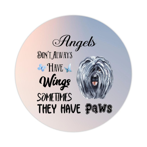 Bomehhjuli Dog Memorial 10 Pieces Angels Don't Always Have Wings Laptop Stickers Chihuahua Dog Stickers Pack Sticker Vinyl Colorful Stickers for Water Bottles Laptop Vinyl Stickers 4inch