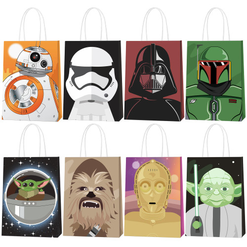 Dinusao 24 Pcs Space Baby Party Goodie Bags Star Theme Party Gift Bags Party Favor Bags Space Movie Theme Party Supplies Party Decorations