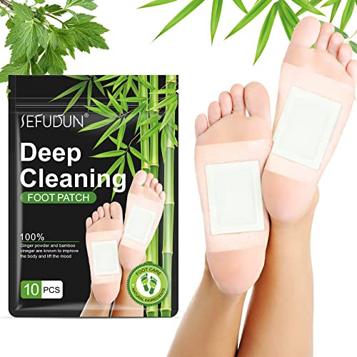 30PCS Foot Pads, Deep Cleaning Foot Stickers, Natural Bamboo Vinegar Ginger Powder Foot Pads, Used to Relieving Stress, Improving Sleep, Relaxation and Relieving Pain