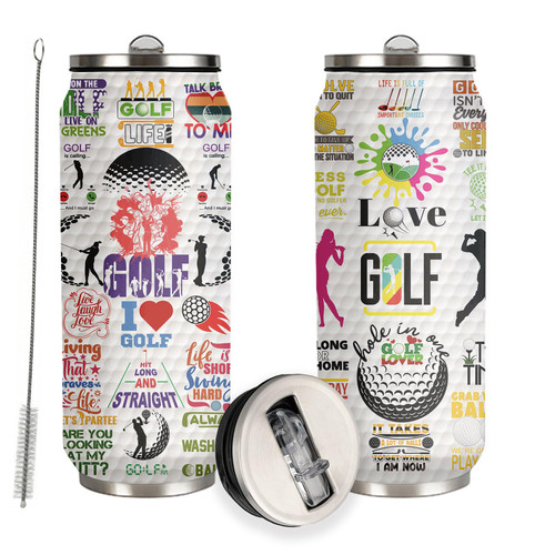 JDEIFKF Golf Tumbler Cup Travel Mug With Lid,Golf Lover Birthday Gifts Stainless Steel Vacuum Coffee Mug Cup Golf Gifts For Women Men 17 Oz