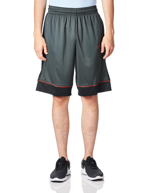 Nike Men's Fastbreak Basketball 11 in Shorts, Dk Smoke Grey/Black/University Red, Medium