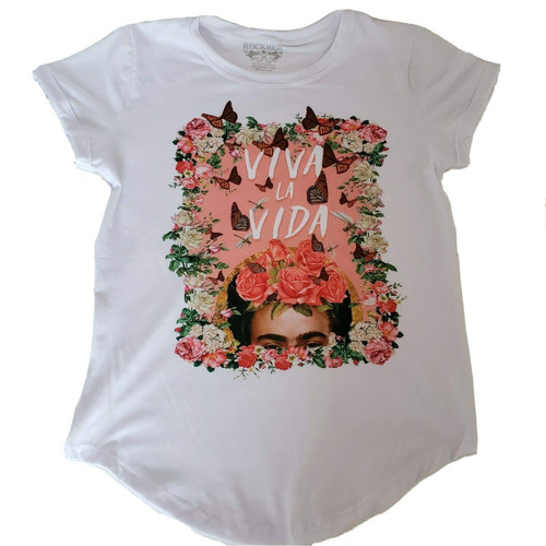 Frida Kahlo Viva La Vida T-Shirt Women's Graphic Tee White