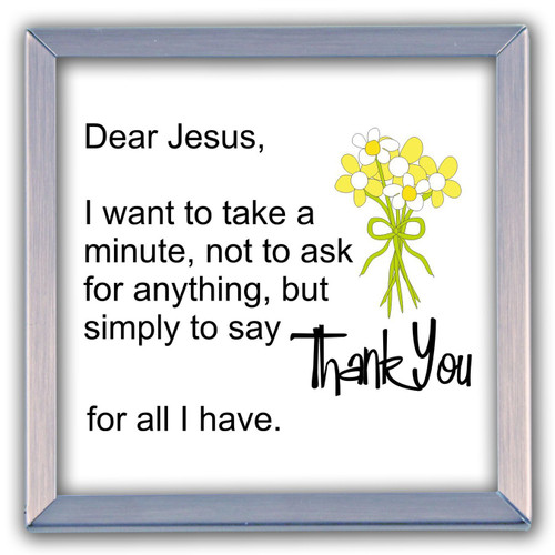 Cathedral Art (Abbey & CA Gift Dear Jesus Silver Metal Plaque, 4 by 4-Inch, Multi Cathedral Art (Abbey & CA Gift Dear Jesus Silver Metal Plaque, 4 by 4-Inch, Multi