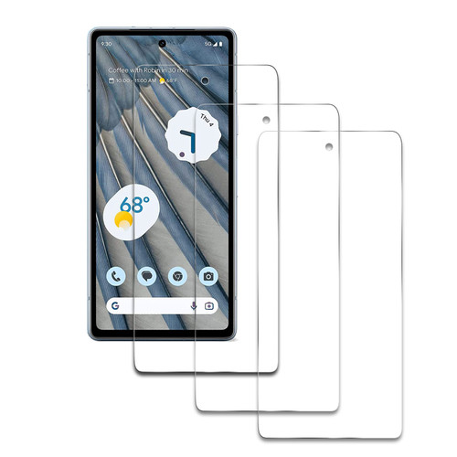 3Pack Screen Protector for google pixel 7A,HD Tempered Glass Film [9H Hardness][Bubble-Free] [Shatter Proof] [Anti-fingerprint] [Easy Installation] Screen Protector Glass Compatible with google pixel 7A