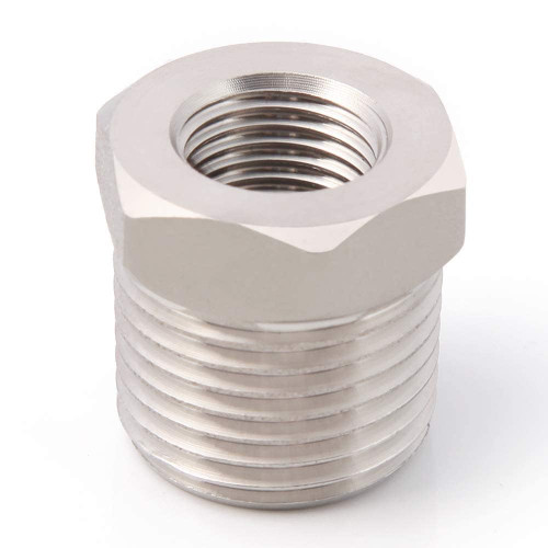 Metaland Stainless Reducer Bushing NPT 1/2" Male to 1/8" Female Reducing Hex Pipe Fitting