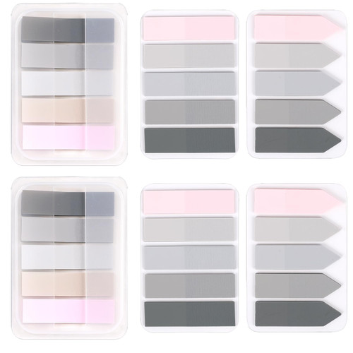 600Pcs Sticky Tabs Page Markers, Sticky Note Tabs Page Tabs Page Flags, Self-Adhesive Sticky Note Tabs, Sticky Notes Book Markers Page Flags for Annotating Books, Page Flag Tabs for School Office