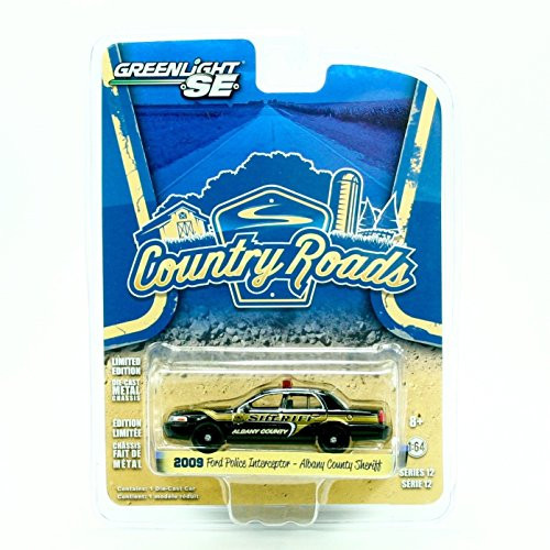 2009 FORD POLICE INTERCEPTOR / ALBANY COUNTY SHERIFF * COUNTRY ROADS SERIES 12 * 2014 Greenlight 1:64 Scale Limited Edition Die-Cast Vehicle