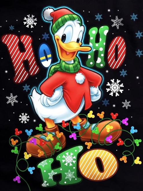 Suyaloo Christmas Diamond Painting Kits for Adults - 5D Diamond Art Kits for Adults Kids Beginner,DIY Cartoon Duck Full Drill Diamond Dots Gem Art Crafts for Adults Home Wall Decor 12x16inch