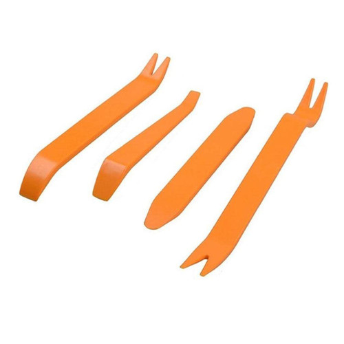 Peiiwdc 4pcs Kit Trim Door Clip Panel Door Dashboard Radio Interior Repair Removal Car Removal Pry Disassembly Tool Pry Tools Automotive-Set Metal Repair Electronics for Car Heavy Duty Panels Tools