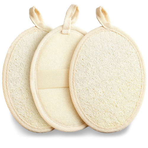 3 Pack Loofah Sponge Exfoliating Body Scrubber - Natural Luffa Bath Sponge Body Scrubbers for Use in Shower Exfoliator for Women Men SPA Shower,Body Loofah Back Scrubber for Washing 3 Pack Loofah Sponge Exfoliating Body Scrubber - Natural Luffa Bath Sponge Body Scrubbers for Use in Shower Exfoliator for Women Men SPA Shower,Body Loofah Back Scrubber for Washing