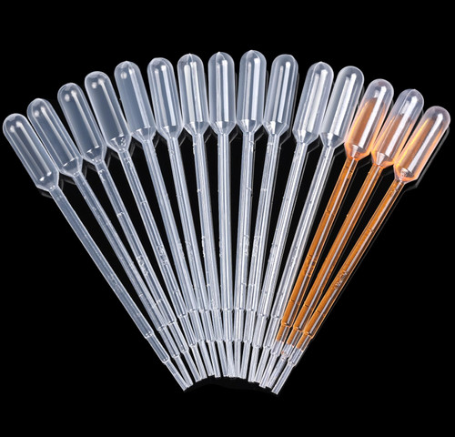15Pcs Transfer pipettes Teenitor 1Ml Transfer Pipette Plastic Droppers Disposable Eye Droppers for Essential Oil, Lab, Medicine