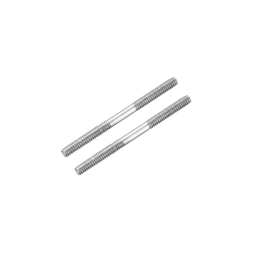MECCANIXITY 304 Stainless Steel Push Rod Connector Double End Threaded Rod for DIY RC Car, Boat, Car, Airplane, Helicopter Model&DIY Material, M2x25mm, Pack of 2