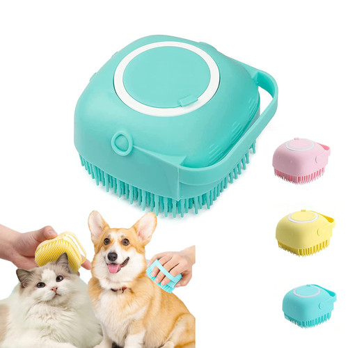 Dog Bath Brush - Soft Silicone Dog Shampoo Brush, Pet Grooming Bath Massage Brush Shampoo Dispenser, Dog Shower Pet Bath Brush, Dog Brush Long Short Haired Dogs and Bath for Cats (green-brush) Dog Bath Brush - Soft Silicone Dog Shampoo Brush, Pet Grooming Bath Massage Brush Shampoo Dispenser, Dog Shower Pet Bath Brush, Dog Brush Long Short Haired Dogs and Bath for Cats (green-brush)