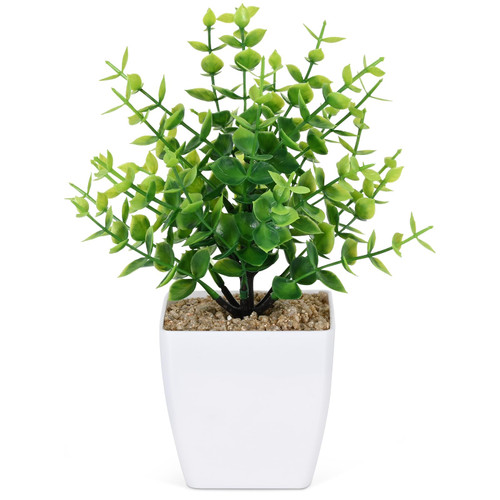 Waipfaru Fake Plants, Realistic Small Fake Plants, Eucalyptus Plant with Pots, Faux Plants Indoor, Fake Potted Plants, Artificial Plant for Home Shelf Bathroom Kitchen Room Office Indoor Outdoor Decor Waipfaru Fake Plants, Realistic Small Fake Plants, Eucalyptus Plant with Pots, Faux Plants Indoor, Fake Potted Plants, Artificial Plant for Home Shelf Bathroom Kitchen Room Office Indoor Outdoor Decor