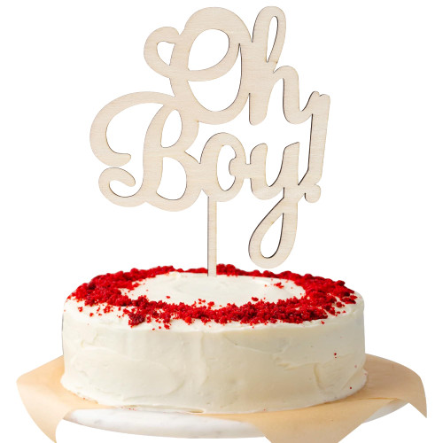 1 PCS Oh Boy Cake Topper Wooden Baby Shower Cake Pick Oh Boy Cake Decorations for Celebrating Gender Reveal Baby Shower Kids Boys Birthday Party Cake Decorations Supplies 1 PCS Oh Boy Cake Topper Wooden Baby Shower Cake Pick Oh Boy Cake Decorations for Celebrating Gender Reveal Baby Shower Kids Boys Birthday Party Cake Decorations Supplies