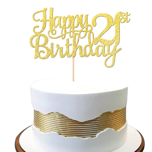1 PCS Happy 21st Birthday Cake Topper Gold Glitter Cheers to 21 Years Birthday Cake Pick 21 Fabulous Cake Decoration for Happy 21st Birthday Theme Party Decorations Supplies 1 PCS Happy 21st Birthday Cake Topper Gold Glitter Cheers to 21 Years Birthday Cake Pick 21 Fabulous Cake Decoration for Happy 21st Birthday Theme Party Decorations Supplies