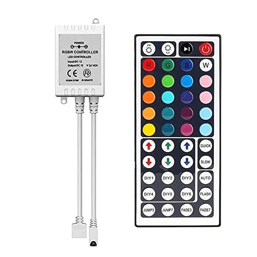 Vrabocry DC 12V Max 6A 44Key 1Port RGB LED IR Remote Controller with Controller Box for SMD 5050 3528 RGB LED Strip Lights Vrabocry DC 12V Max 6A 44Key 1Port RGB LED IR Remote Controller with Controller Box for SMD 5050 3528 RGB LED Strip Lights