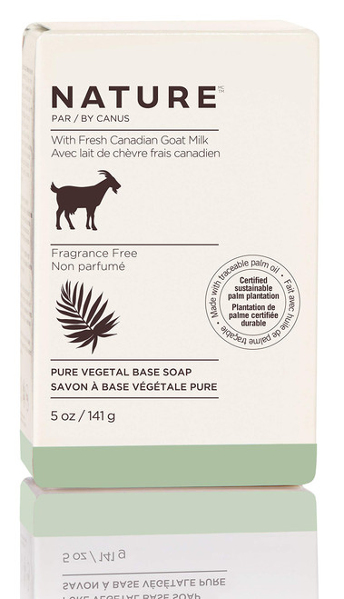 Nature by Canus Bar Soap With Fresh Canadian Goat Milk Vitamin A B3 Potassium Zinc and Selenium, Fragrance Free, 5 Ounce Nature by Canus Bar Soap With Fresh Canadian Goat Milk Vitamin A B3 Potassium Zinc and Selenium, Fragrance Free, 5 Ounce