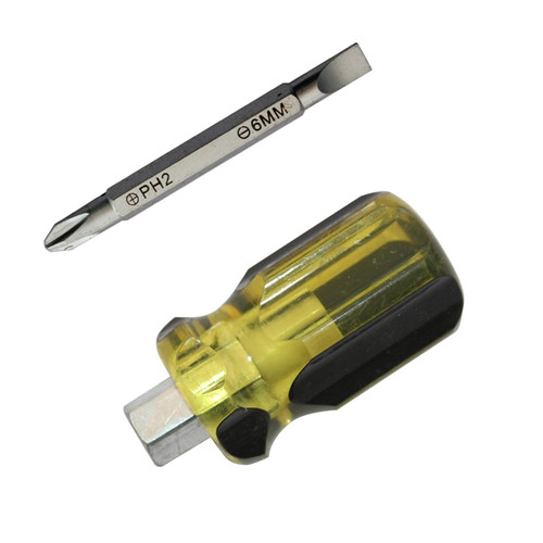 Mini Small Portable Radish Head Screw Driver Crystal Handle Interchangeable Hand Tools Car Repair Screwdriver Tool Crystal Handle Screwdriver Home Repair Tool Professional Worker Tool