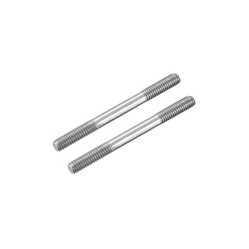MECCANIXITY 304 Stainless Steel Push Rod Connector Double End Threaded Rod for DIY RC Car, Boat, Car, Airplane, Helicopter Model&DIY Material, M3x25mm, Pack of 2