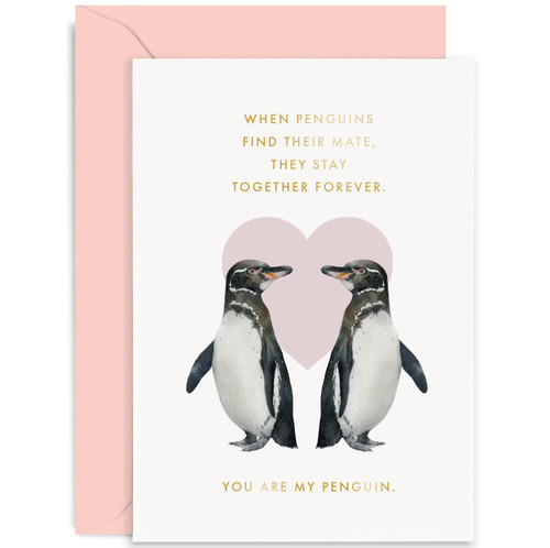 Old English Co. Penguin Wedding Anniversary Card for Husband and Wife - Cute Romantic Valentine's Day Card for Boyfriend Girlfriend Partner - You Are My Penguin | Blank Inside with Envelope Old English Co. Penguin Wedding Anniversary Card for Husband and Wife - Cute Romantic Valentine's Day Card for Boyfriend Girlfriend Partner - You Are My Penguin | Blank Inside with Envelope