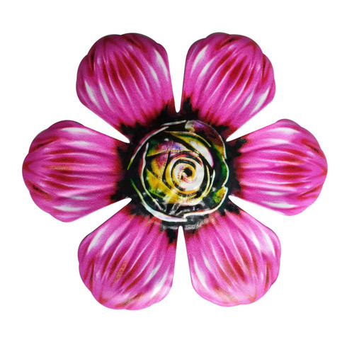 LINLIJIA Home Decor, Beautiful Elegant Ornaments, Wall Flowers, 1PC Metal Flowers Wall Garden Decor, Metal Flower Wall Art Hanging Decoration Ornament for Indoor Living Room Outdoor
