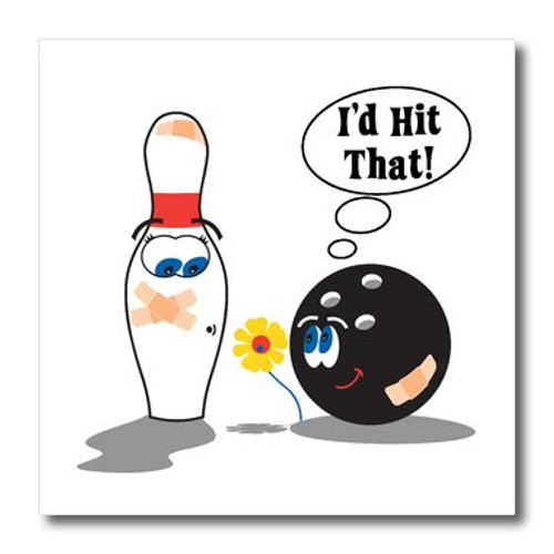 3dRose ht_116323_3 Id Hit That Bowling Ball Thinks to Pin Bowling Humor Sports Design-Iron on Heat Transfer for Material, 10 by 10-Inch, White 3dRose ht_116323_3 Id Hit That Bowling Ball Thinks to Pin Bowling Humor Sports Design-Iron on Heat Transfer for Material, 10 by 10-Inch, White