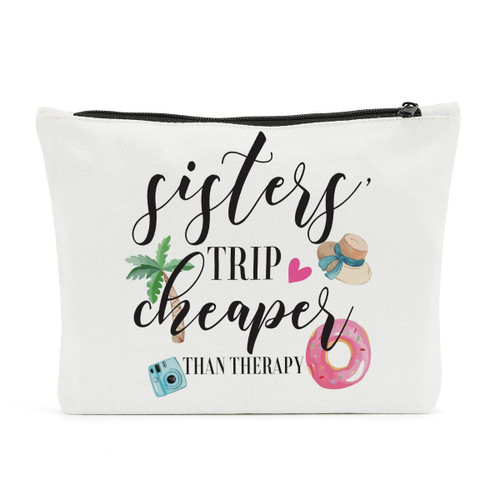 Weekend Bag s Trip Gifts Funny Makeup Bag Bachelorette Party Decorations Maid of Honor Bestie Gifts for Women Sister for Travel Vacation for BFF Friends Birthday Christmas Sisters Trip Cheaper