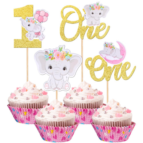 24 Pack Elephant One Cupcake Topper Glitter Elephant Aniaml Happy 1st Birthday Cupcke Cupcake Picks for Elephant Theme Kids Girl Baby Shower First Birthday Party Supplies Cake Decorations Gold 24 Pack Elephant One Cupcake Topper Glitter Elephant Aniaml Happy 1st Birthday Cupcke Cupcake Picks for Elephant Theme Kids Girl Baby Shower First Birthday Party Supplies Cake Decorations Gold