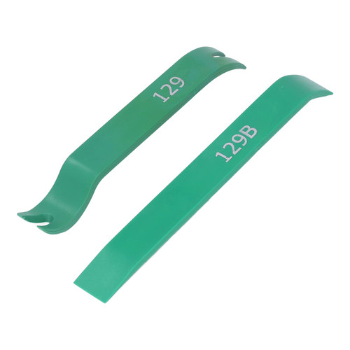 Orenic 2Pcs Car Trim Removal Tool Kit, ABS Toughness Trim Removal Tool, Straight Curved Auto Pry Tool Kit, Auto Trim Removal Tool Set for Door Panel Audio Instrument, Automotive Pry Tool Trim Removal