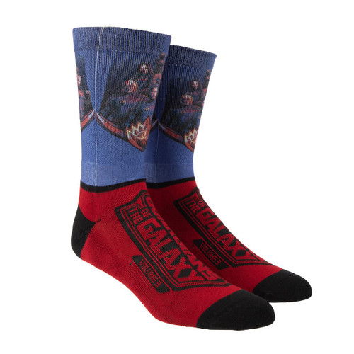 Bioworld Guardians Of The Galaxy Vol. 3 Character & Logo Men's Athletic Crew Socks