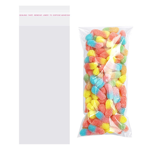 Morepack Self Sealing Cellophane Bags Self Adhesive,3x7 Inches Clear Resealable Cellophane Bags 200Pieces