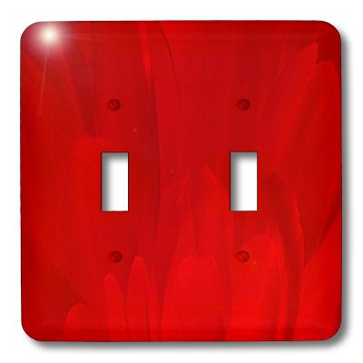 3dRose lsp_20663_2 Red Floral Petals Light Switch Cover
