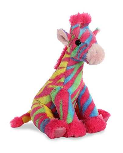 Aurora World Destination Nation Plush Giraffe, Rainbow
